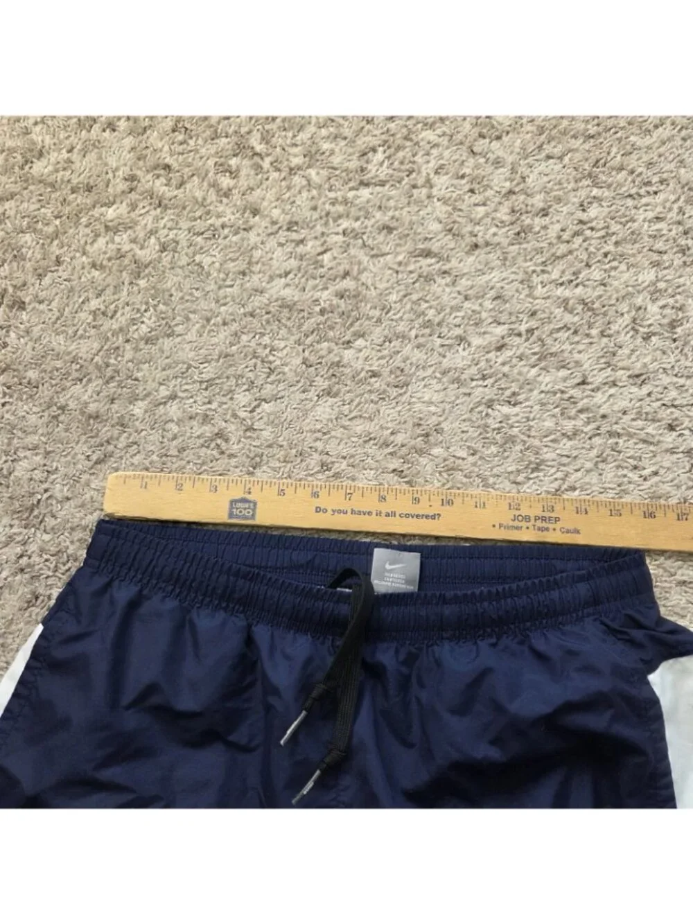 Vintage Nike Swim Trunks Mens Medium Blue Mesh Lined Pockets Spellout